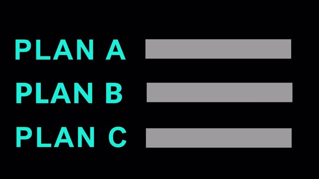 3 plans  animation ,plan 1 plan 2 plan 3 animation in transparent background  in 4K animation with alpha channel 3 plans animation.