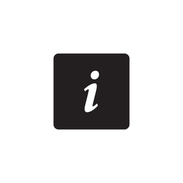 Info Symbol . Modern Info Button, Help and Support Vector illustration. Ideal for websites, dashboards design systems.