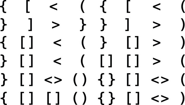 Programming Code Bracket Symbols Pattern Vector Illustration for Technology and Developer Design