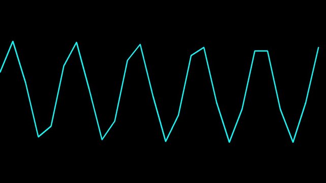 Abstract digital waveform representing sound or data on a black background.