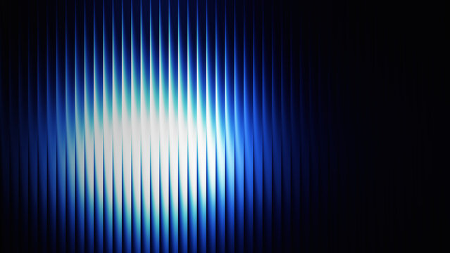 Abstract blue vertical lines with a bright light glow effect