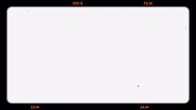 Retro vintage super 8mm or 16mm film overlay, Noise Dirt Vintage. 8mm film frame with photographic strip suitable for vintage film projects or digital backgrounds with retro vibes. 4K - Alpha Channel