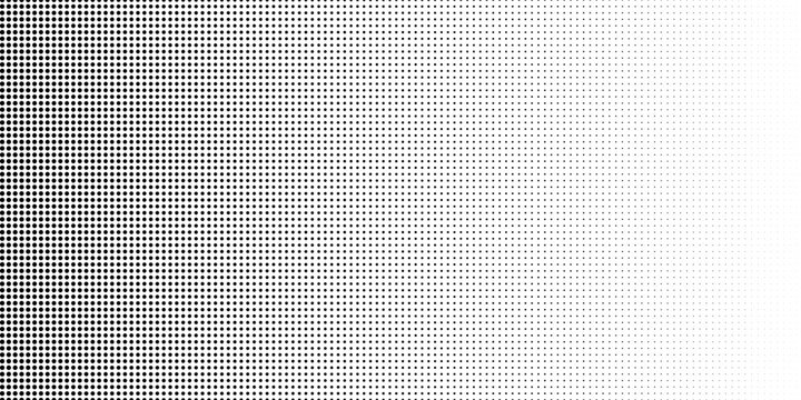 Halftone black polka dots pattern on white background, minimalist abstract wall, arranged in diagonal lines, Black and white doted texture background. modern