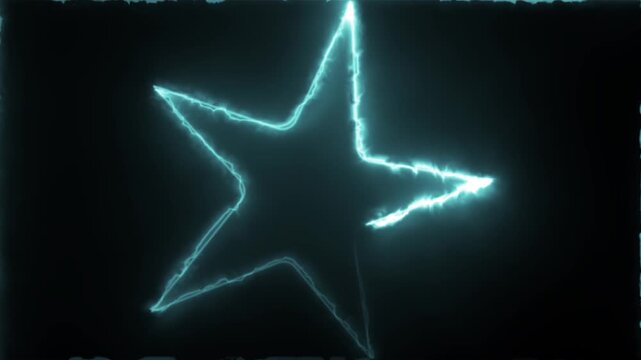 Star continuous line 4K animation video with seamless minimalist glowing motion

Description: