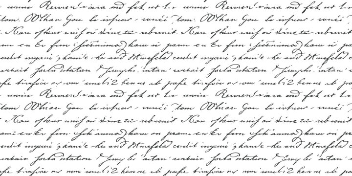 Old vintage handwritten cursive script text on paper background with classic ink pen calligraphy style pattern