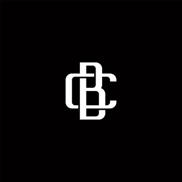 Letter BC or CB logo or icon design