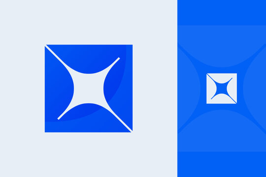 Premium Abstract Gradient Spark Logo Modern Colorful Tech Brand Identity Vector Design
