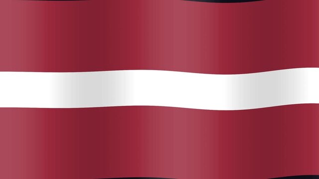 Latvia national flag animation background video