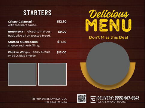 Restaurant Menu Template