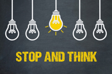 Stop and think	
