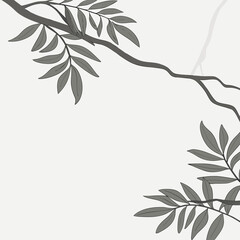 Close-up of a leafy branch with green leaves plant life vegetation close-up greenery © Hasen
