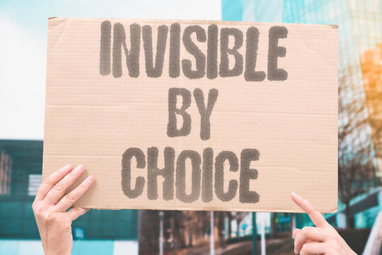 "Invisible by choice" Platform selectively makes content unseen. SELECTIVE. UNSEEN. CHOICE. PLATFORM. SHADOW.