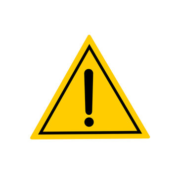 yellow warning triangle sign