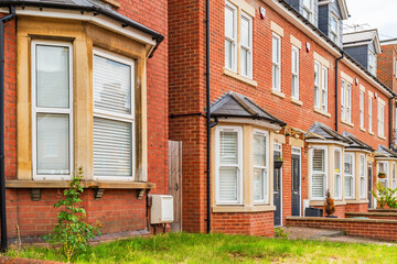 A row of houses in residential area of Chesham a market town in Buckinghamshire, UK © beataaldridge