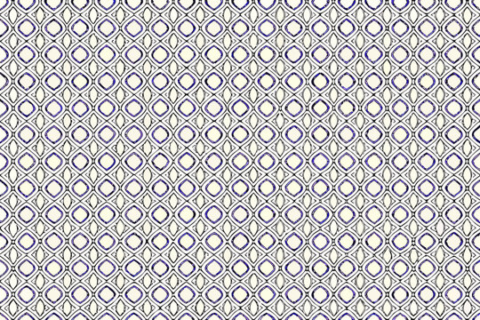 Geometric tessellation pattern with dark blue and black lines on a white background