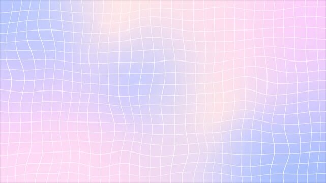 ピンクとパープルのグラデーション格子アニメーション背景 16:9