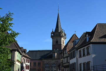 Obraz premium Kappelturm in Obernai, Elsass