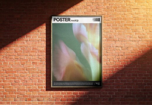 Sunlight Poster Mockup For Print And Advertising Design