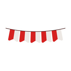 Obraz premium Indonesian Pennant Banner Decoration