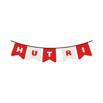 Indonesian Pennant Banner Decoration