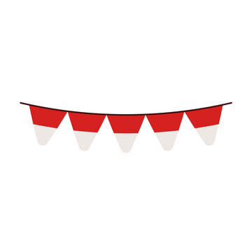 Indonesian Pennant Banner Decoration