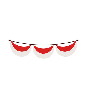 Indonesian Pennant Banner Decoration