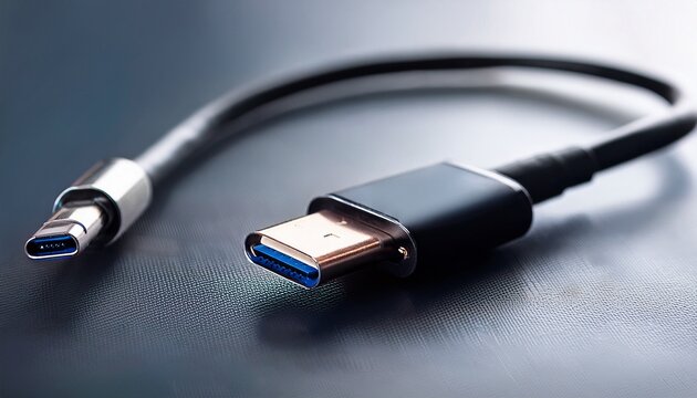 usb c cable connecting devices for charging and data