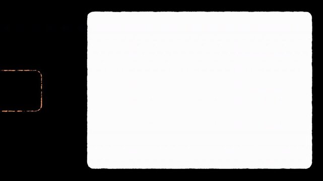 16mm film frame border on black background for a professional, retrothemed design project, adding a creative touch to photos.