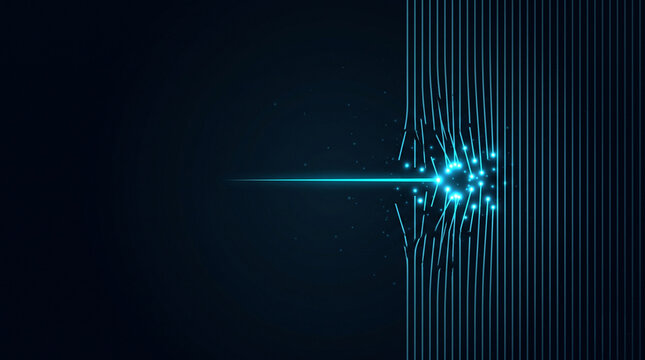 Digital beam breaking through vertical network lines