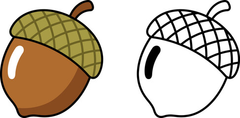 acorn vector on transparent background © LetsGoVector