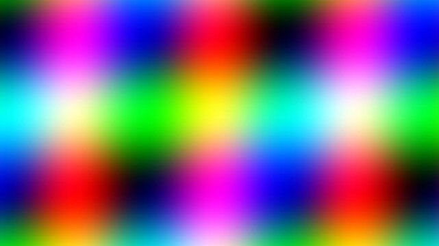 Abstract seamless pattern of vibrant, blurred rainbow colors creating a psychedelic and energetic visual effect.