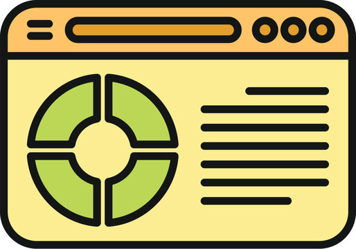 Web browser window showing information graphic chart and text data