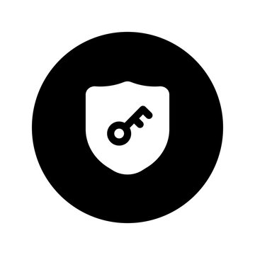 password manager glyph circular icon