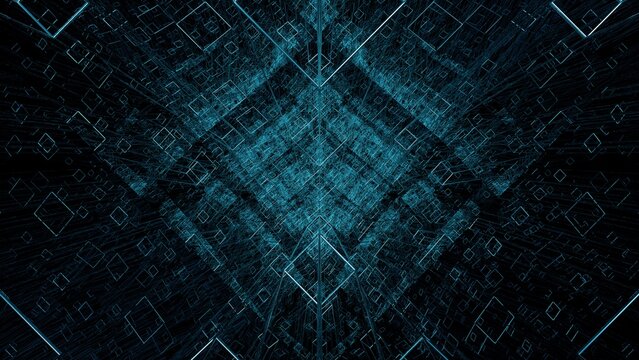 Pixel particles in the artificial intelligence system of AI.