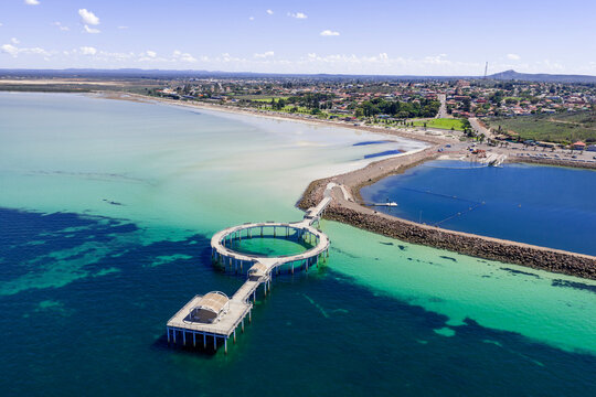 Recreational jetty with a circe section. Whyalla. South Australia.
