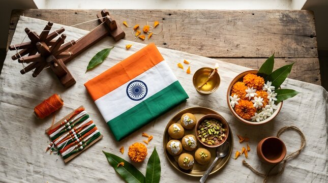 indian flag independence day celebration 