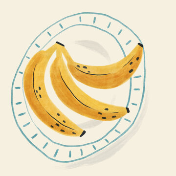 Bananas on a pate