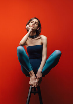 Young woman with Thoughtful  expression