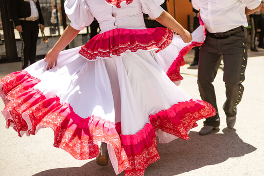 Anonymous Mexican Couple dancing
