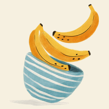 Bananas in a bowl