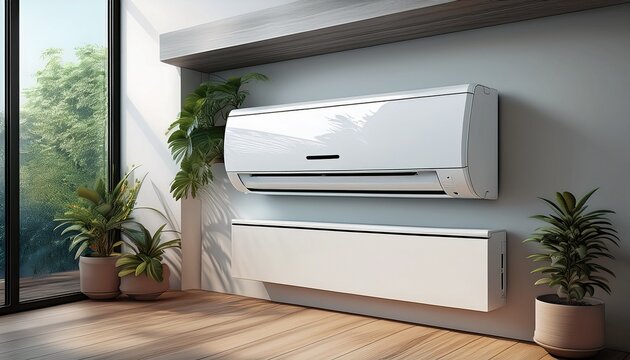 modern white wall mounted split air conditioner unit compact mini split ac system for home cooling