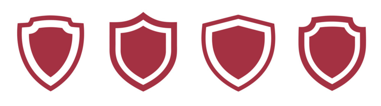 3D Badge, shield esport logo template with shadow and outline, modern gaming emblem design for competitive team branding and digital artwork.