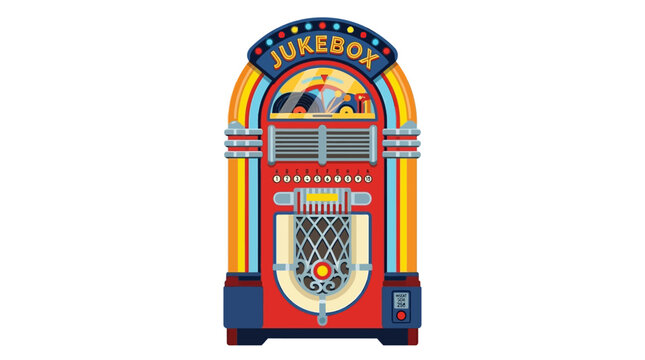 Celebrating National Day of Rock &lsquo;n&rsquo; Roll with a colorful jukebox illustration