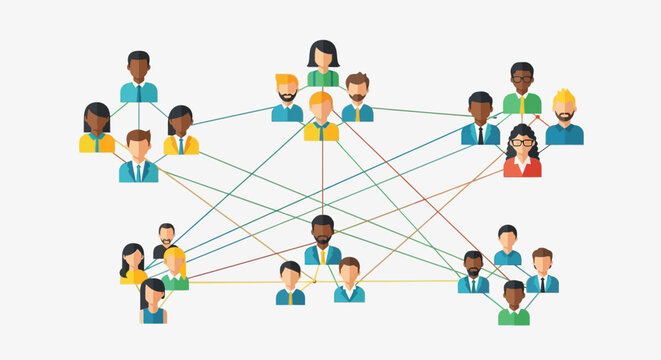 Diverse People Network Connections.