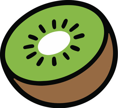 Cute Kiwi Cartoon Icon