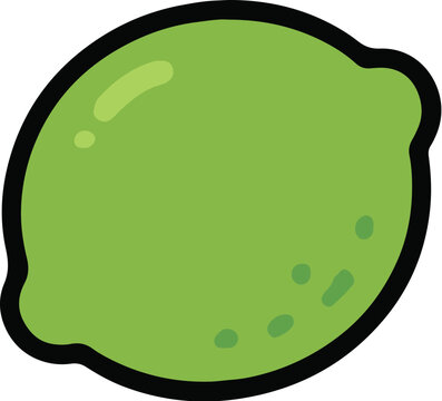 Cute Lime Cartoon Icon
