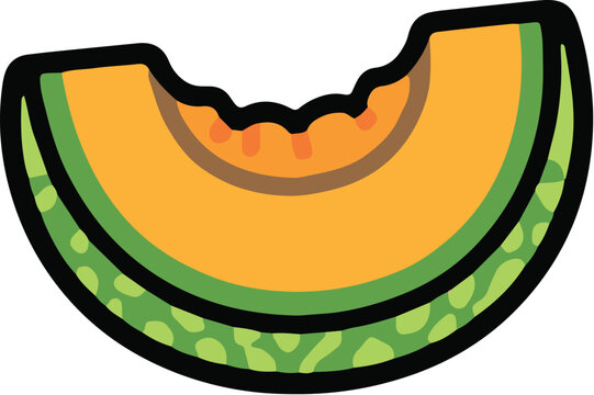 Cute Melon Cartoon Icon