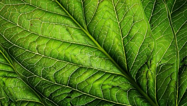 Green Tea Leaves Macro Textured Background