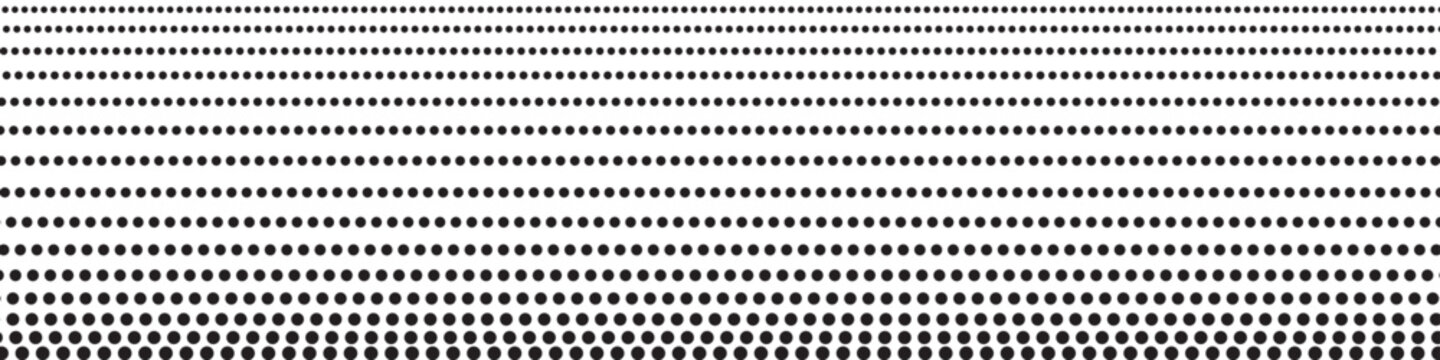 Halftone dot pattern background with gradient transition from small to large