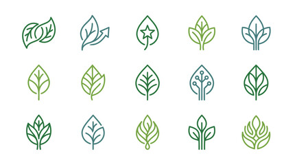 Fototapeta premium Exquisite Minimalist Tree Leaf Logo Design with Refined Organic Silhouette Ideal for Corporate Branding Eco Friendly Business Identity Luxury Branding Elements Nature Inspired Emblem Modern